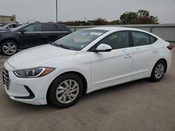 Salvage cars for sale at Wilmer, TX auction: 2017 Hyundai Elantra SE