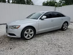 Salvage cars for sale from Copart Baltimore, MD: 2012 Audi A6 Premium Plus