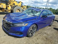 Salvage cars for sale at Windsor, NJ auction: 2022 Honda Accord Sport