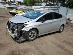 Salvage cars for sale at New Britain, CT auction: 2015 Toyota Prius