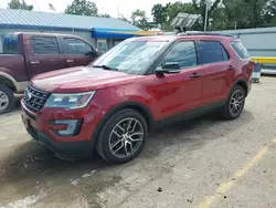 Salvage cars for sale at Wichita, KS auction: 2017 Ford Explorer Sport