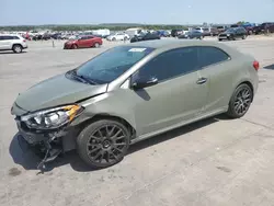 Salvage cars for sale at Grand Prairie, TX auction: 2015 KIA Forte SX