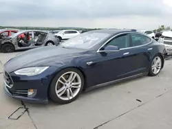 Salvage cars for sale at Grand Prairie, TX auction: 2013 Tesla Model S