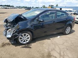 Salvage cars for sale at Woodhaven, MI auction: 2017 KIA Rio LX