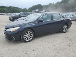 Salvage cars for sale at North Billerica, MA auction: 2017 Toyota Camry Hybrid