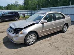 Salvage cars for sale from Copart Lyman, ME: 2001 Honda Civic EX