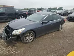 Salvage cars for sale at Kansas City, KS auction: 2011 Infiniti G25