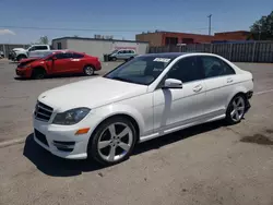 Mercedes-Benz salvage cars for sale: 2014 Mercedes-Benz C 250