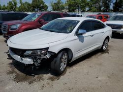 Chevrolet salvage cars for sale: 2016 Chevrolet Impala LT