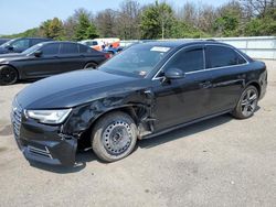 Salvage cars for sale at Brookhaven, NY auction: 2017 Audi A4 Premium Plus