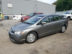 Salvage cars for sale from Copart West Mifflin, PA: 2006 Honda Civic Hybrid