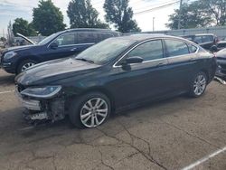 Salvage cars for sale from Copart Moraine, OH: 2016 Chrysler 200 Limited