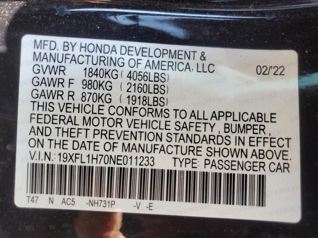 2022 Honda Civic EXL