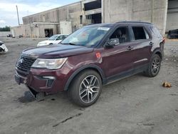 Vehiculos salvage en venta de Copart Fredericksburg, VA: 2018 Ford Explorer Sport