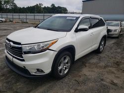 2015 Toyota Highlander Limited en venta en Spartanburg, SC