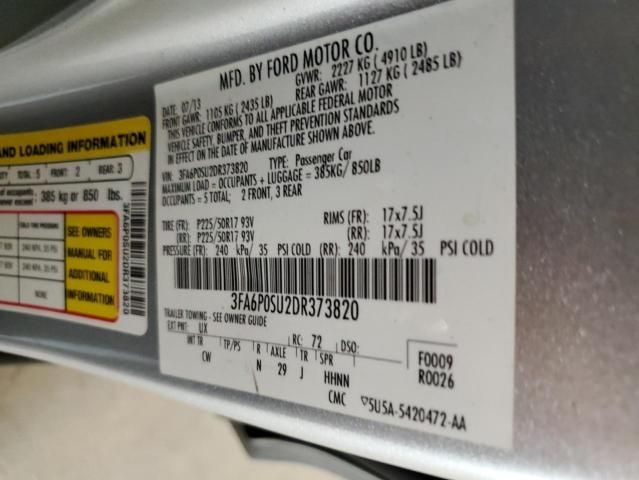 2013 Ford Fusion Titanium Phev