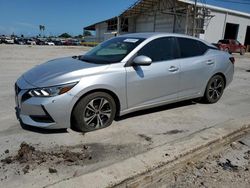 Salvage cars for sale from Copart Corpus Christi, TX: 2021 Nissan Sentra SV