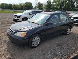 Honda salvage cars for sale: 2001 Honda Civic EX