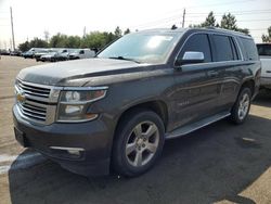 Salvage cars for sale at Denver, CO auction: 2015 Chevrolet Tahoe K1500 LTZ