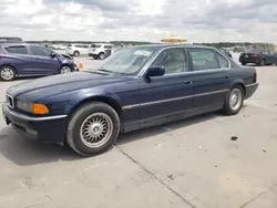 Salvage cars for sale at Grand Prairie, TX auction: 1997 BMW 740 IL