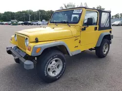 Jeep salvage cars for sale: 2000 Jeep Wrangler / TJ Sport