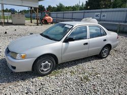 Salvage cars for sale at Memphis, TN auction: 2002 Toyota Corolla CE