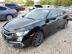 Salvage cars for sale at Houston, TX auction: 2020 Honda Civic EX