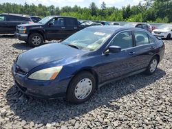 Honda salvage cars for sale: 2005 Honda Accord LX