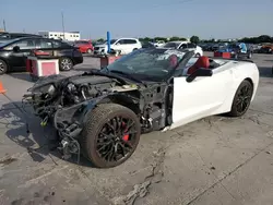 Salvage cars for sale at Grand Prairie, TX auction: 2014 Chevrolet Corvette Stingray 1LT