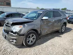 Salvage cars for sale at Kansas City, KS auction: 2010 Chevrolet Equinox LTZ