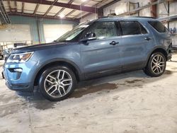 Salvage cars for sale at Eldridge, IA auction: 2018 Ford Explorer Sport