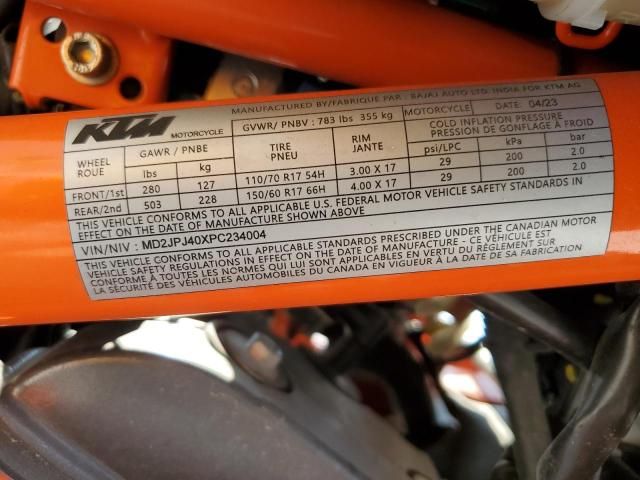 2023 KTM 390 Duke