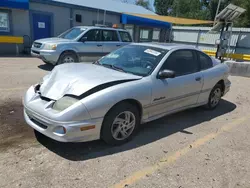 Salvage cars for sale at Wichita, KS auction: 2001 Pontiac Sunfire SE