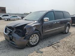 Salvage cars for sale at Kansas City, KS auction: 2015 Chrysler Town & Country Limited