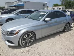 Flood-damaged cars for sale at auction: 2017 Mercedes-Benz C300