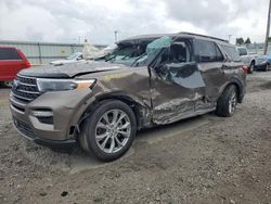 Salvage cars for sale at Dyer, IN auction: 2021 Ford Explorer XLT