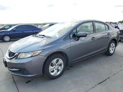 Vehiculos salvage en venta de Copart Grand Prairie, TX: 2015 Honda Civic LX