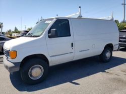 Salvage cars for sale from Copart San Martin, CA: 2004 Ford Econoline E350 Super Duty Van