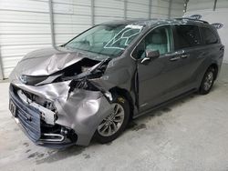 Toyota salvage cars for sale: 2021 Toyota Sienna XLE