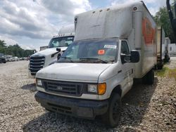 Salvage trucks for sale at West Warren, MA auction: 2007 Ford Econoline E450 Super Duty Cutaway Van