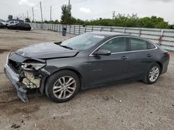 Salvage cars for sale at Miami, FL auction: 2017 Chevrolet Malibu LT