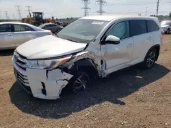 Salvage cars for sale at Elgin, IL auction: 2019 Toyota Highlander LE