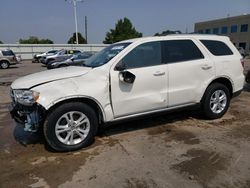 Salvage cars for sale at Littleton, CO auction: 2012 Dodge Durango Crew