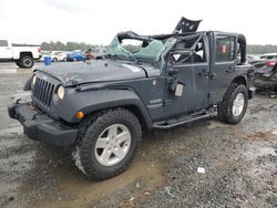 Jeep salvage cars for sale: 2017 Jeep Wrangler Unlimited Sport