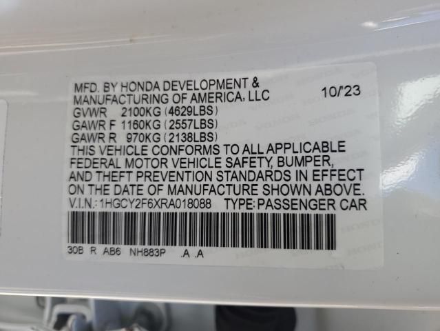 2024 Honda Accord Hybrid EXL