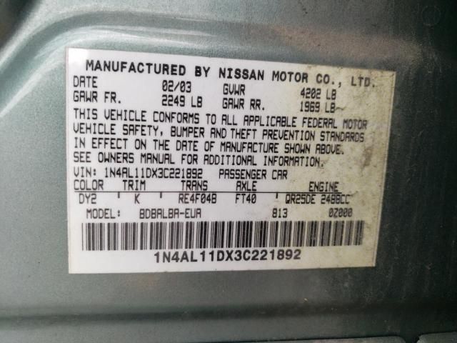 2003 Nissan Altima Base