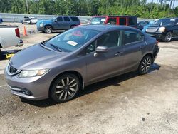 Salvage cars for sale at Harleyville, SC auction: 2015 Honda Civic EXL