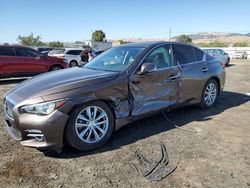 Salvage cars for sale at San Martin, CA auction: 2017 Infiniti Q50 Premium