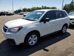 Salvage cars for sale at Denver, CO auction: 2018 Subaru Forester 2.5I