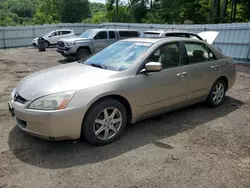 Salvage cars for sale at Center Rutland, VT auction: 2003 Honda Accord EX